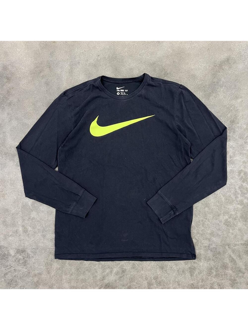 Nike Elite long sleeve shirt with yellow 'ELITE' text in a black box